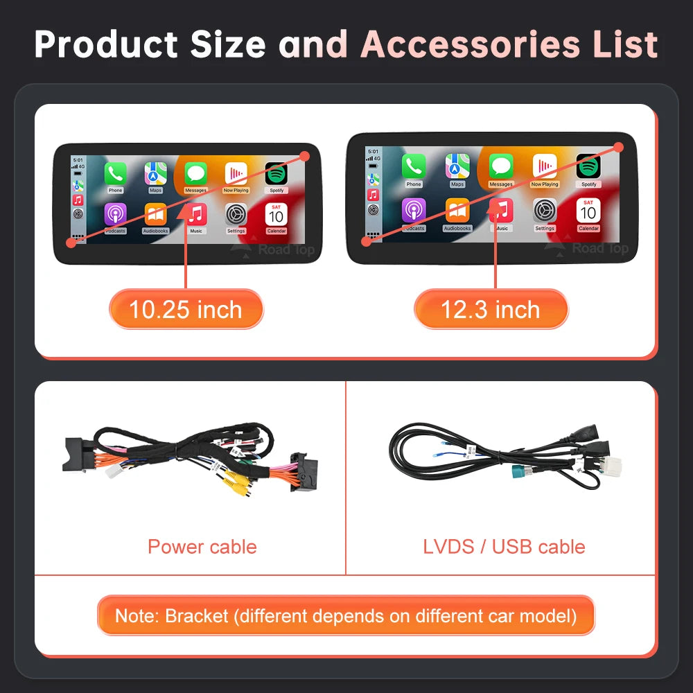 Multimedia Screen Wireless CarPlay Android Auto for Mercedes-Benz W205 W176 GLC A C V Class W447 CLA GLA 2015-2018 NTG5.0