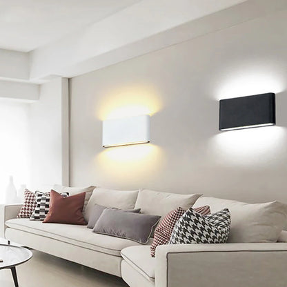 Wall Light Aluminum Modern Style Indoor Wall Lamp IP65 Waterproof Up Down Corridor Lights for Home Stairs Bedroom Bedside