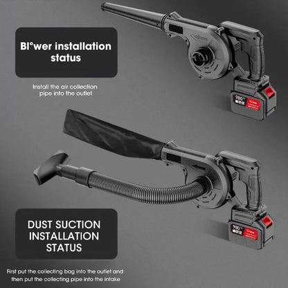111-240V cordless electric blower and suction blade 2-in-1 computer dust collector, compatible with Makita battery power tools