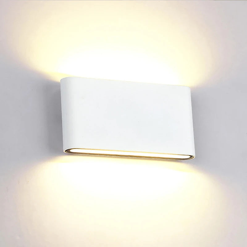 Wall Light Aluminum Modern Style Indoor Wall Lamp IP65 Waterproof Up Down Corridor Lights for Home Stairs Bedroom Bedside