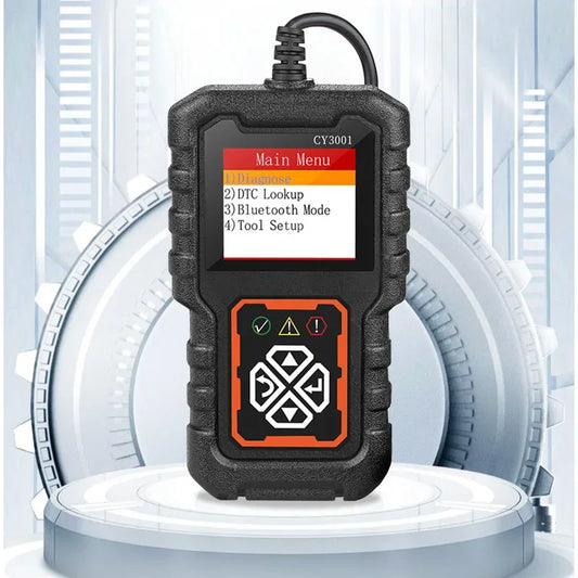 CY3001 Professional OBD2 Scanner | Engine/ABS/SRS Diagnostics w/ Real-Time Data Stream | Elm327 Chip for Android/iOS | Car/Truck