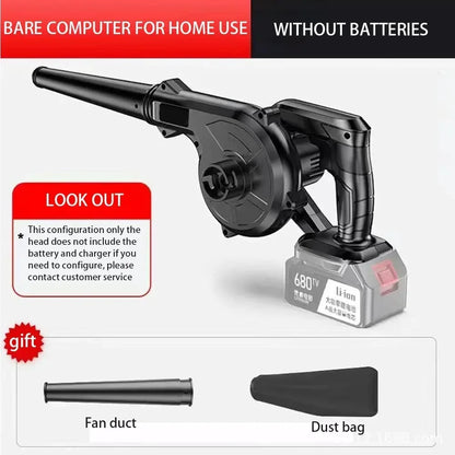 111-240V cordless electric blower and suction blade 2-in-1 computer dust collector, compatible with Makita battery power tools