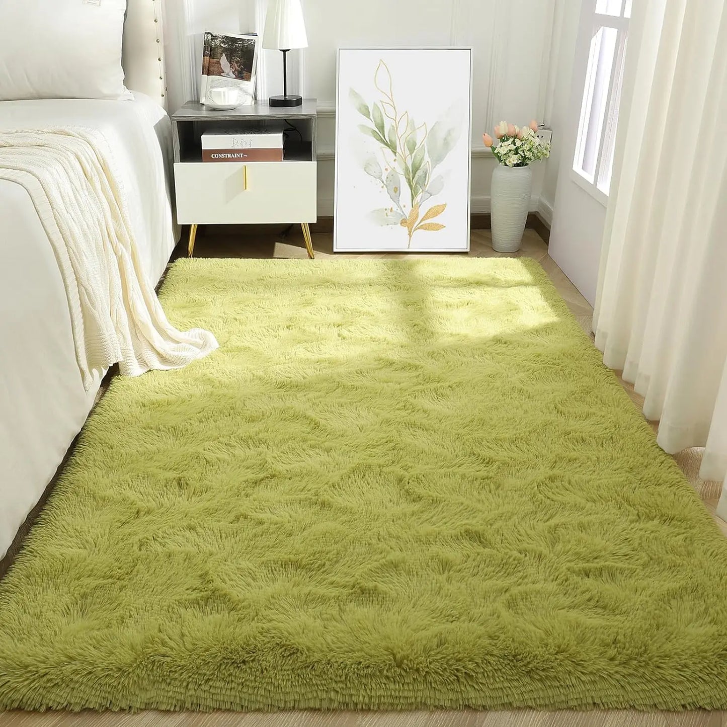 Tie-Dye Plush Carpet Living Room Decoration Soft Fluffy Home Mat Children's Room Baby Crawling Non-Slip Blanket