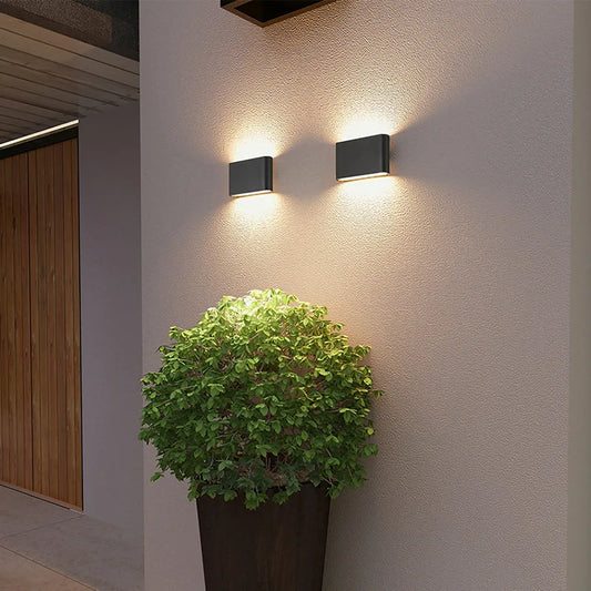 Wall Light Aluminum Modern Style Indoor Wall Lamp IP65 Waterproof Up Down Corridor Lights for Home Stairs Bedroom Bedside